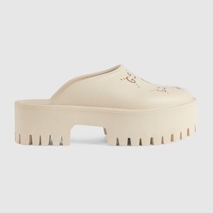 WOMEN'S PLATFORM PERFORATED G SANDAL CLOG